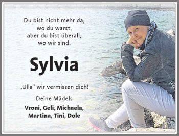 Traueranzeige von Sylvia  von Allgäuer Zeitung,Kempten