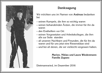 Traueranzeige von Andreas  von Allgäuer Zeitung,Kempten