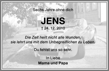 Traueranzeige von Jens  von Memminger Zeitung
