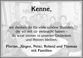 Traueranzeige von Kenne  von Allgäuer Zeitung,Kempten