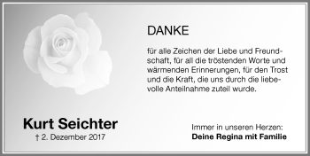 Traueranzeige von Kurt Seichter von Memminger Zeitung