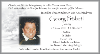 Traueranzeige von Georg Pröbstl von Allgäuer Zeitung, Füssen