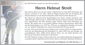 Traueranzeige von Helmut Streit von Allgäuer Zeitung, Kaufbeuren/Buchloe