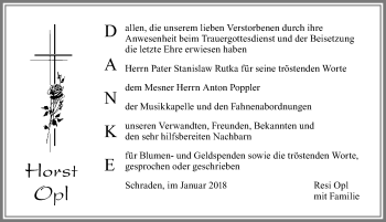 Traueranzeige von Horst Opl von Allgäuer Zeitung, Füssen