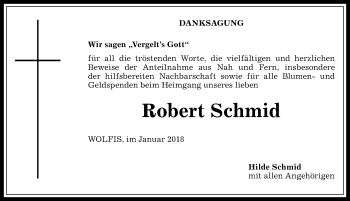 Traueranzeige von Robert Schmid von Allgäuer Zeitung