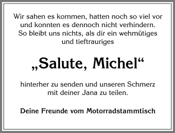 Traueranzeige von Michael Zobl von Allgäuer Zeitung, Füssen