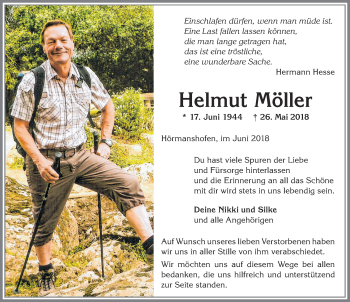 Traueranzeige von Helmut Möller von Allgäuer Zeitung