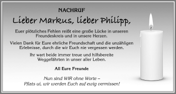Traueranzeige von Markus  von Allgäuer Zeitung, Füssen