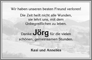Traueranzeige von Jörg  von Allgäuer Anzeigeblatt