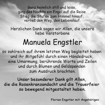 Traueranzeige von Manuela Engstler von Allgäuer Zeitung