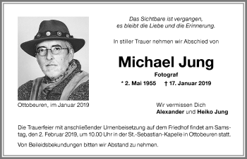 Traueranzeige von Michael Jung von Memminger Zeitung