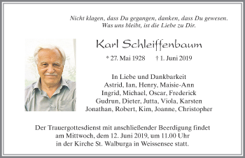 Traueranzeige von Ketil Schleiffenbaugn von Allgäuer Zeitung, Füssen