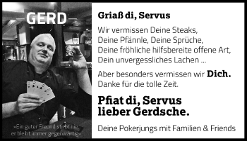 Traueranzeige von Gerd  von Memminger Zeitung