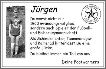 Traueranzeige von Jürgen  von Allgäuer Zeitung, Füssen