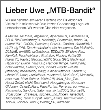 Traueranzeige von Uwe  von Allgäuer Zeitung,Kempten