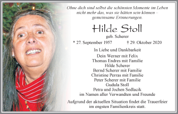 Traueranzeige von Hilde Stoll von Allgäuer Zeitung, Füssen