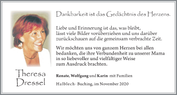Traueranzeige von Theresa Dressel von Allgäuer Zeitung, Füssen