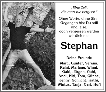 Traueranzeige von Stephan  von Allgäuer Zeitung, Marktoberdorf