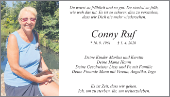 Traueranzeige von Conny Ruf von Allgäuer Zeitung, Füssen