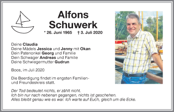 Traueranzeige von Alfons Schuwerk von Memminger Zeitung