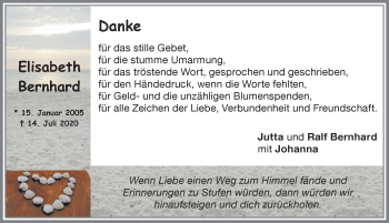 Traueranzeige von Elisabeth Bernhard von Memminger Zeitung