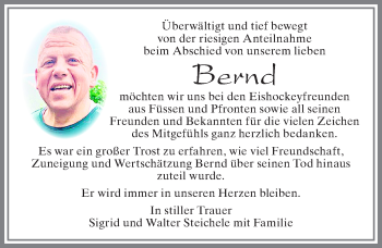 Traueranzeige von Bernd  von Allgäuer Zeitung, Füssen