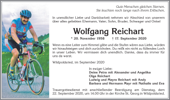 Traueranzeige von Wolfgang Reichart von Allgäuer Zeitung