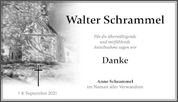 Traueranzeige von Walter Schrammel von Allgäuer Zeitung, Marktoberdorf