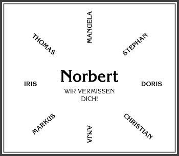 Traueranzeige von Norbert  von Allgäuer Zeitung,Kempten