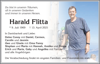 Traueranzeige von Harald Flitta von Allgäuer Zeitung