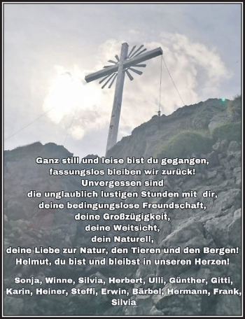 Traueranzeige von Helmut  von Der Westallgäuer