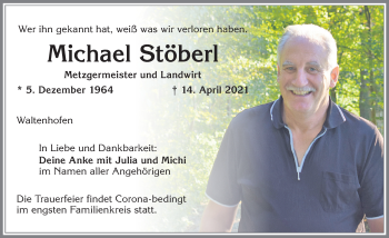 Traueranzeige von Michael Stöberl von Allgäuer Zeitung,Kempten