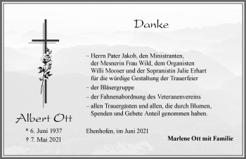 Traueranzeige von Albert Ott von Allgäuer Zeitung, Marktoberdorf