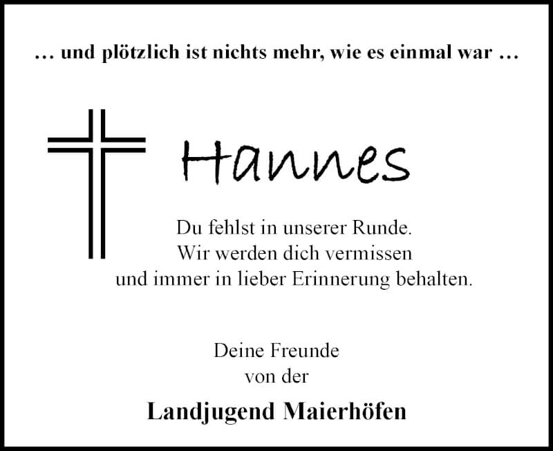  Traueranzeige für Hannes Rudolph vom 17.09.2021 aus Der Westallgäuer