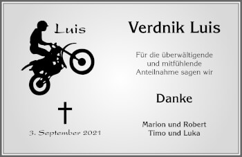Traueranzeige von Luis Verdnik von Allgäuer Zeitung