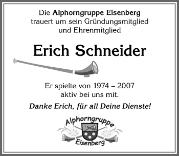 Traueranzeige von Erich Schneider von Allgäuer Zeitung, Füssen