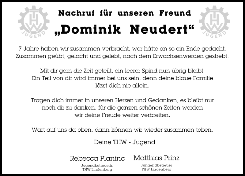  Traueranzeige für Dominik Neudert vom 23.02.2022 aus Der Westallgäuer