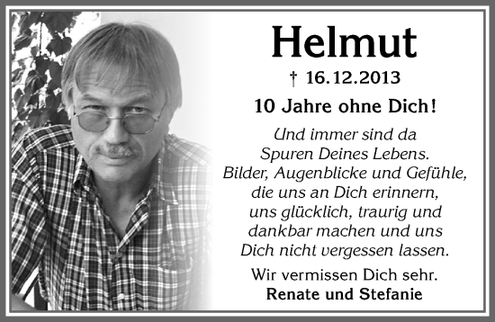 Traueranzeige von Helmut  von Memminger Zeitung