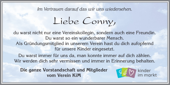 Traueranzeige von Conny Haff von Allgäuer Zeitung, Füssen
