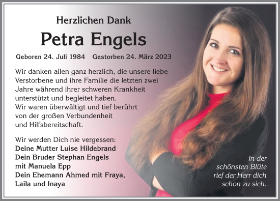 Traueranzeige von Petra Engels von Allgäuer Zeitung,Kempten
