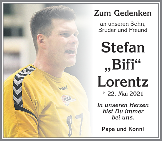 Traueranzeige von Stefan Lorentz von Allgäuer Zeitung,Kempten