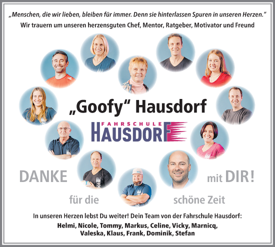 Traueranzeige von Gottfried Hausdorf von Allgäuer Zeitung, Füssen