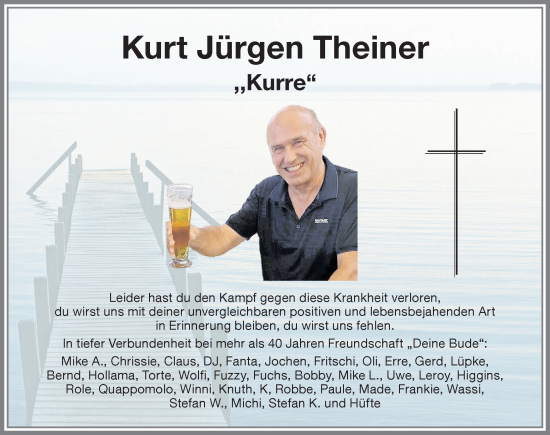 Traueranzeige von Kurt Jürgen Theiner von Memminger Zeitung