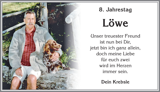 Traueranzeige von Löwe  von Memminger Zeitung