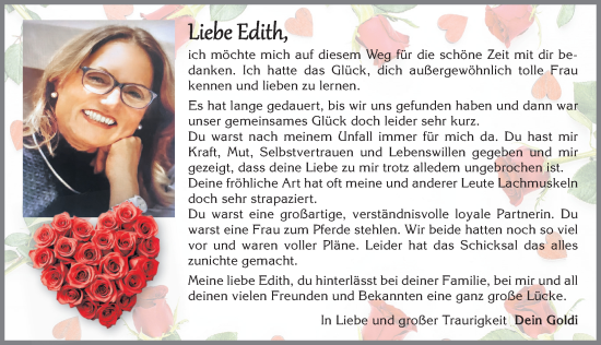 Traueranzeige von Edith  von Allgäuer Zeitung, Füssen
