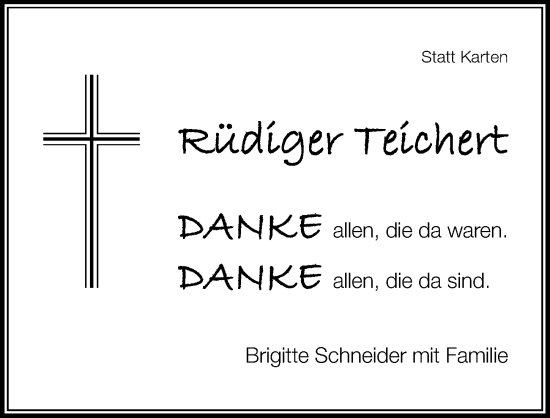 Traueranzeige von Rüdiger Telchert von Der Westallgäuer