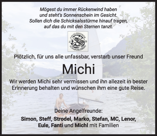 Traueranzeige von Michi  von Memminger Zeitung