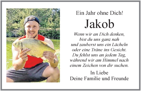 Traueranzeige von Jakob  von Allgäuer Zeitung, Füssen