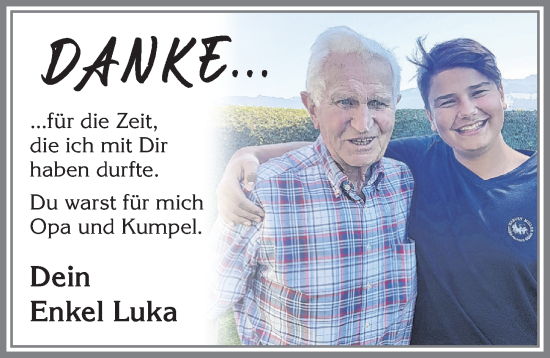 Traueranzeige von Hans Stöckle von Allgäuer Anzeigeblatt