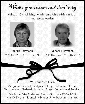 Traueranzeige von Margit Herrmann von Landsberger Tagblatt